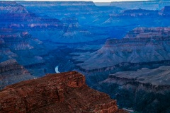 Sunset/moonrise from Hopi Point