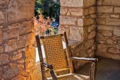 On the porch at El Tovar Lodge.